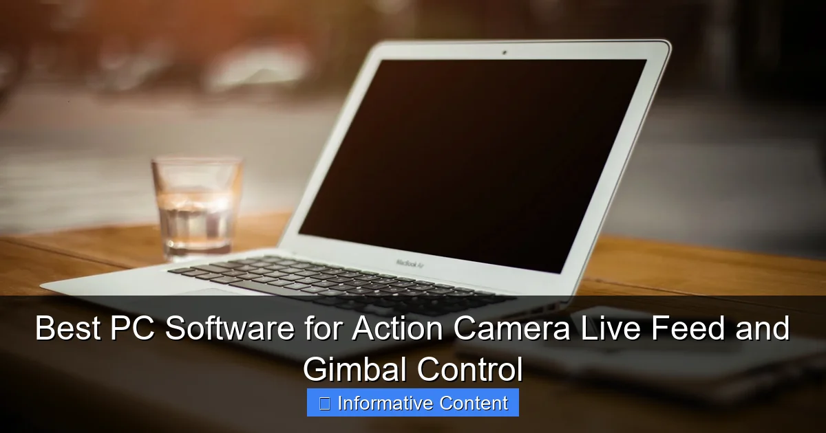 Best PC Software for Action Camera Live Feed and Gimbal Control