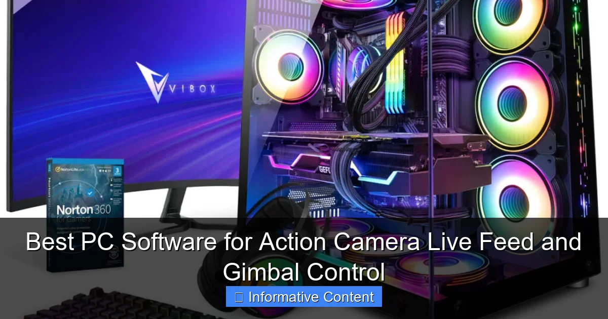 Best PC Software for Action Camera Live Feed and Gimbal Control