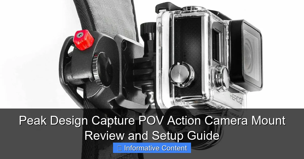 Peak Design Capture POV Action Camera Mount Review and Setup Guide