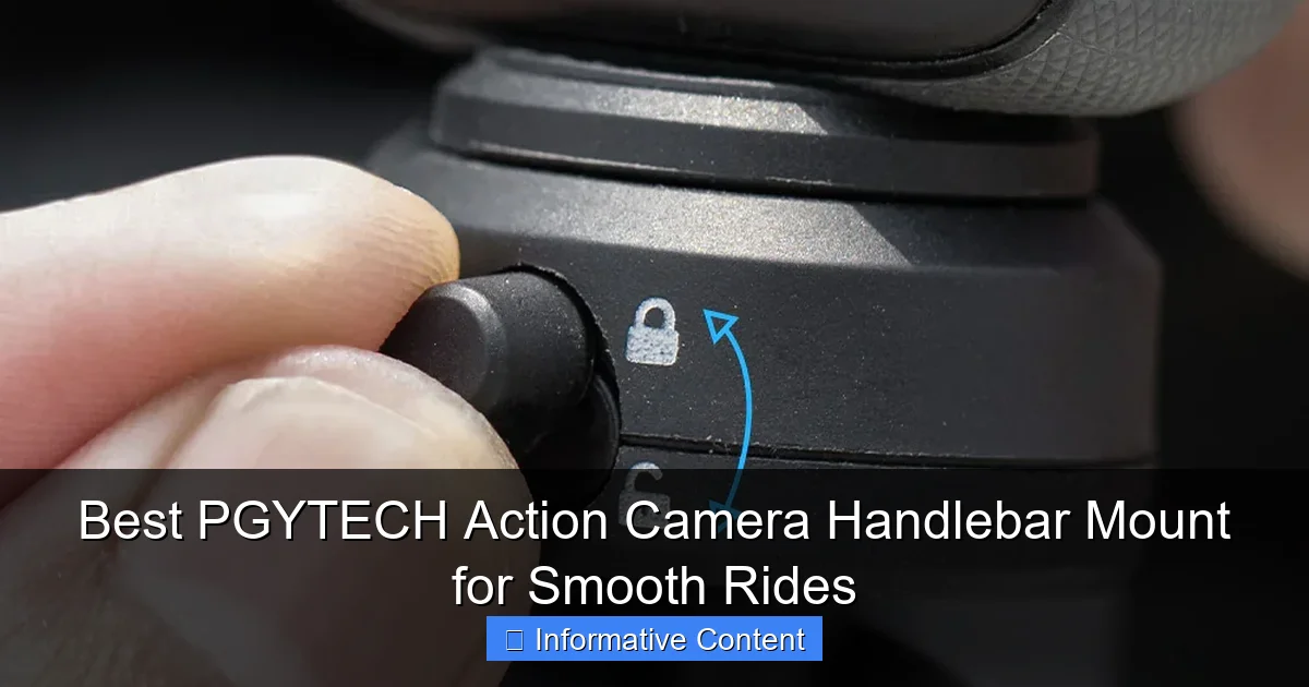 Best PGYTECH Action Camera Handlebar Mount for Smooth Rides