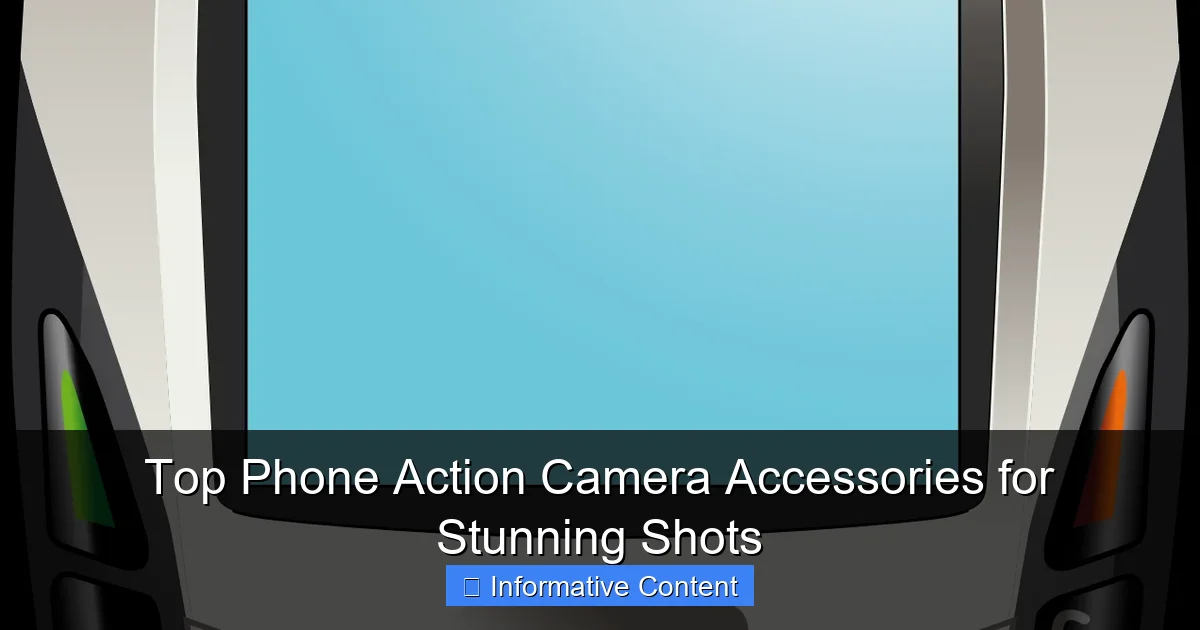 Top Phone Action Camera Accessories for Stunning Shots