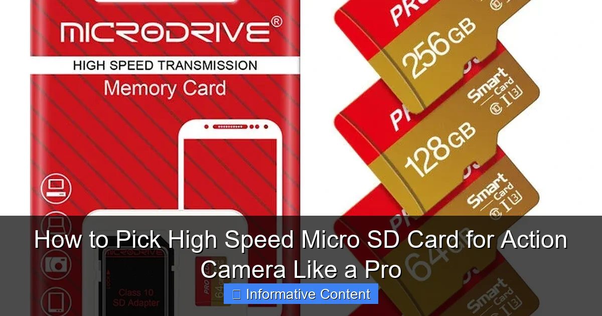 How to Pick High Speed Micro SD Card for Action Camera Like a Pro
