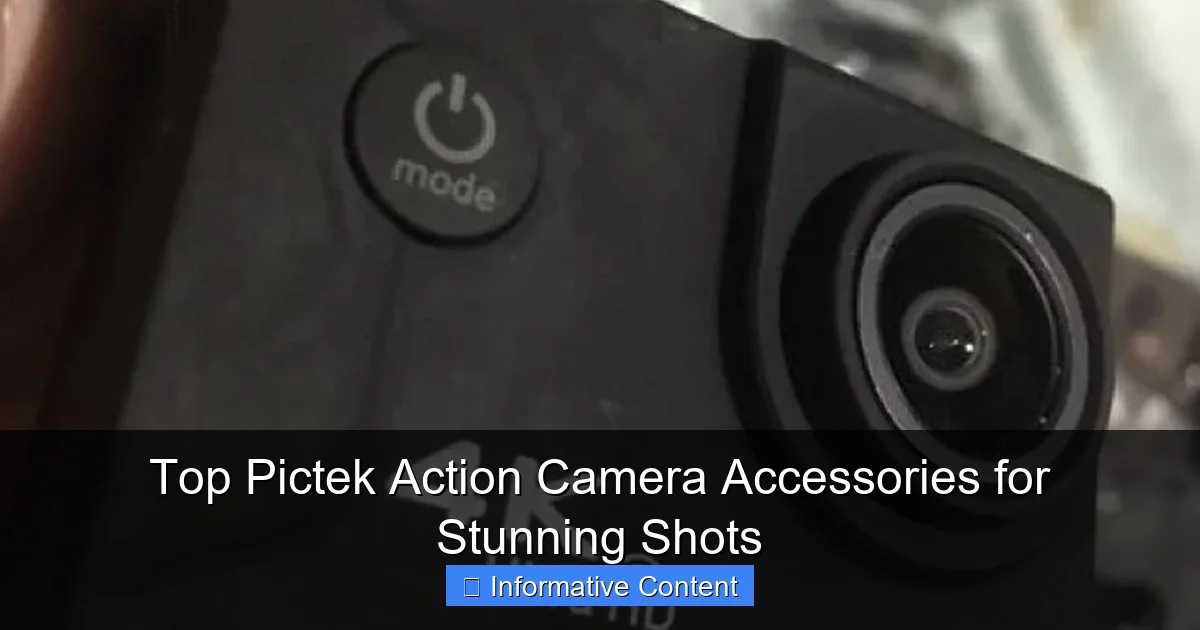 Top Pictek Action Camera Accessories for Stunning Shots
