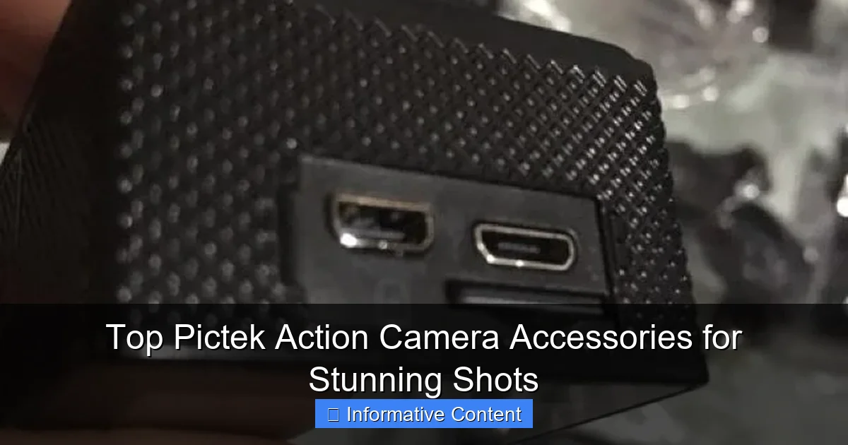 Top Pictek Action Camera Accessories for Stunning Shots