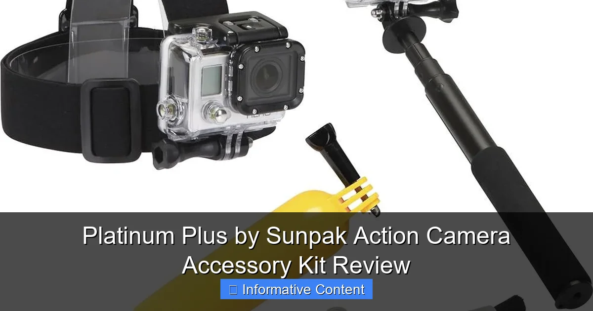 Platinum Plus by Sunpak Action Camera Accessory Kit Review