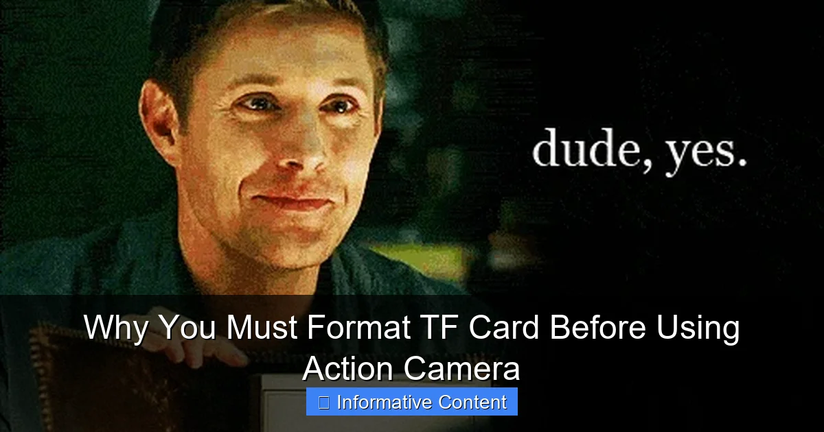 Why You Must Format TF Card Before Using Action Camera