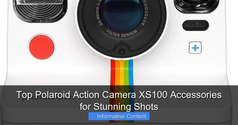 Top Polaroid Action Camera XS100 Accessories for Stunning Shots