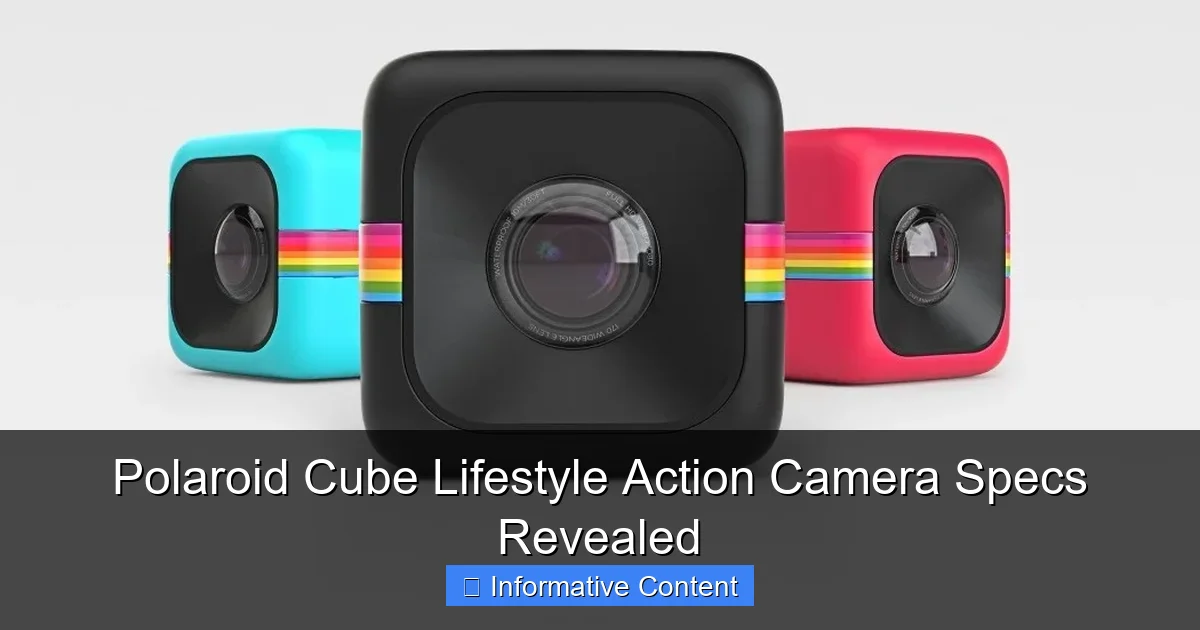Polaroid Cube Lifestyle Action Camera Specs Revealed