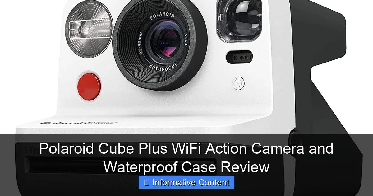 Polaroid Cube Plus WiFi Action Camera and Waterproof Case Review