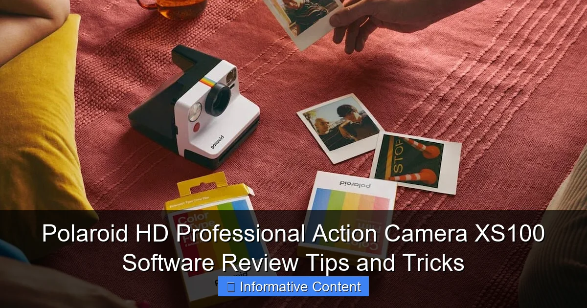 Polaroid HD Professional Action Camera XS100 Software Review Tips and Tricks