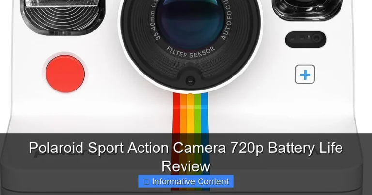 Polaroid Sport Action Camera 720p Battery Life Review