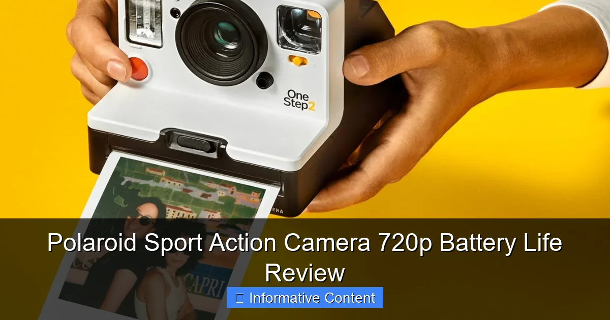 Polaroid Sport Action Camera 720p Battery Life Review