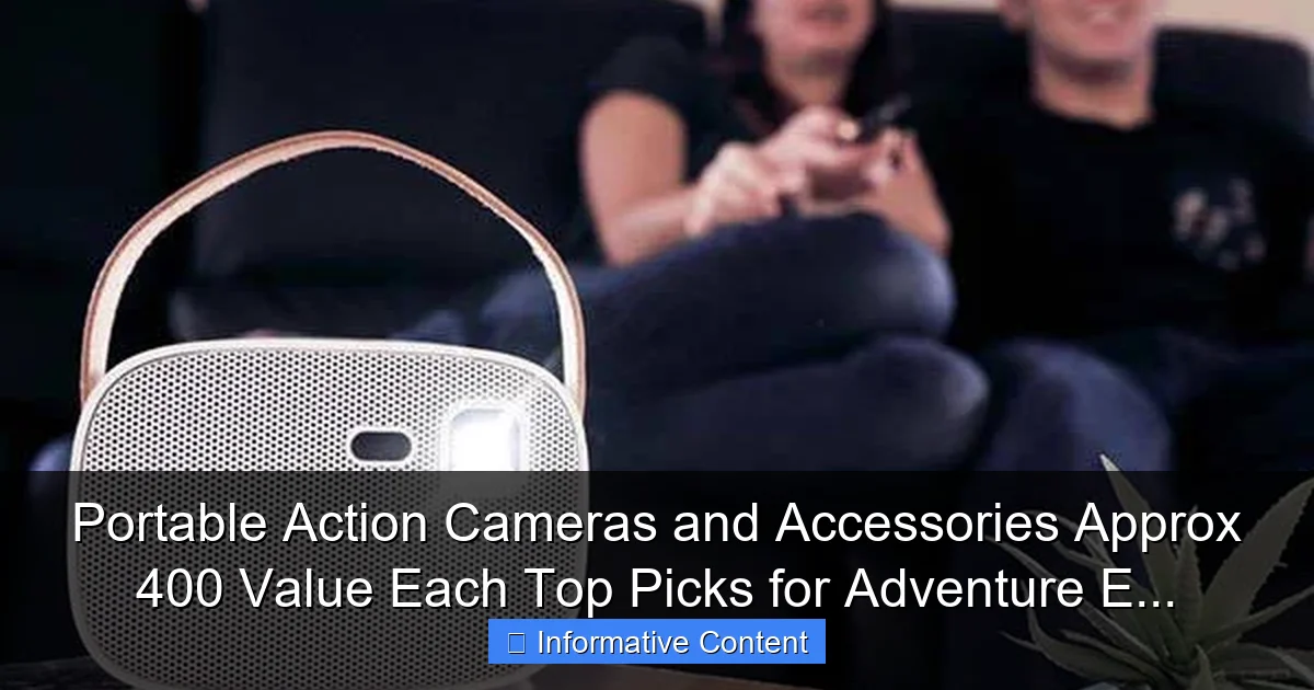 Portable Action Cameras and Accessories Approx 400 Value Each Top Picks for Adventure E...