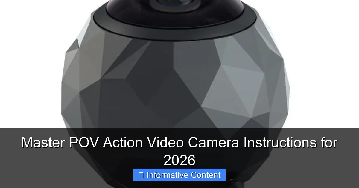 Master POV Action Video Camera Instructions for 2026