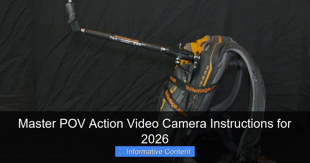 Master POV Action Video Camera Instructions for 2026