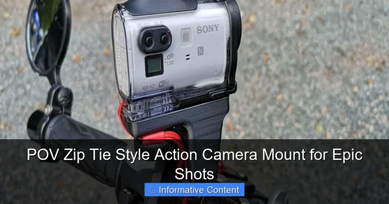 POV Zip Tie Style Action Camera Mount for Epic Shots