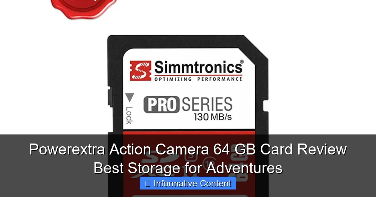 Powerextra Action Camera 64 GB Card Review Best Storage for Adventures