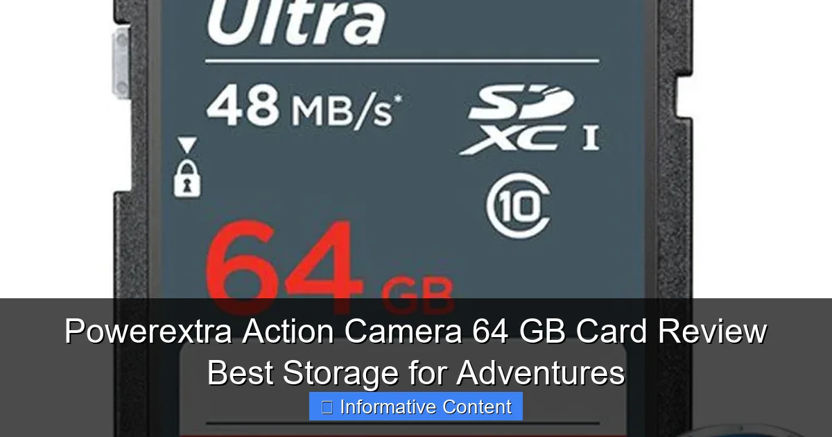 Powerextra Action Camera 64 GB Card Review Best Storage for Adventures