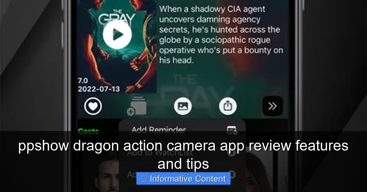 ppshow dragon action camera app review features and tips