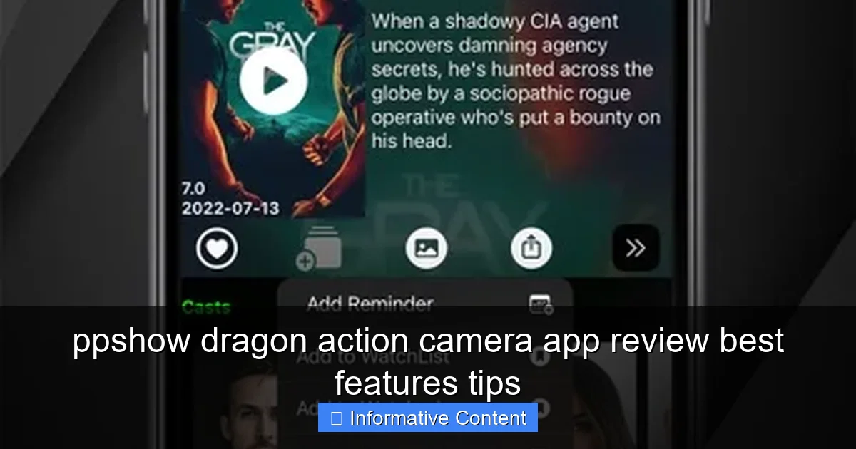 ppshow dragon action camera app review best features tips