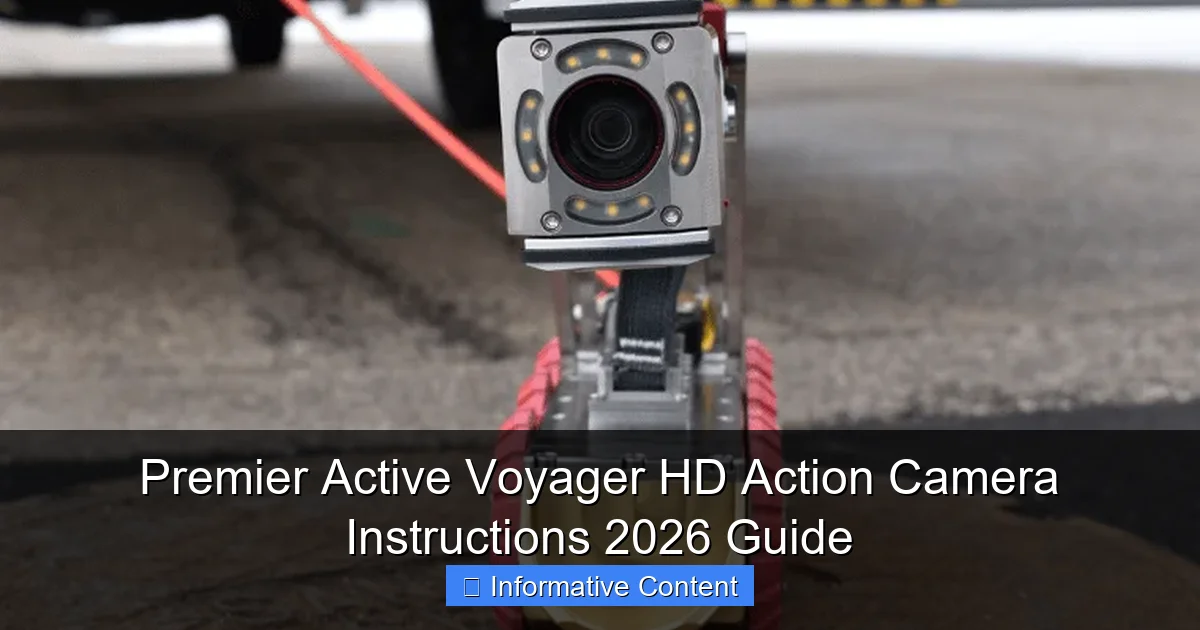 Premier Active Voyager HD Action Camera Instructions 2026 Guide