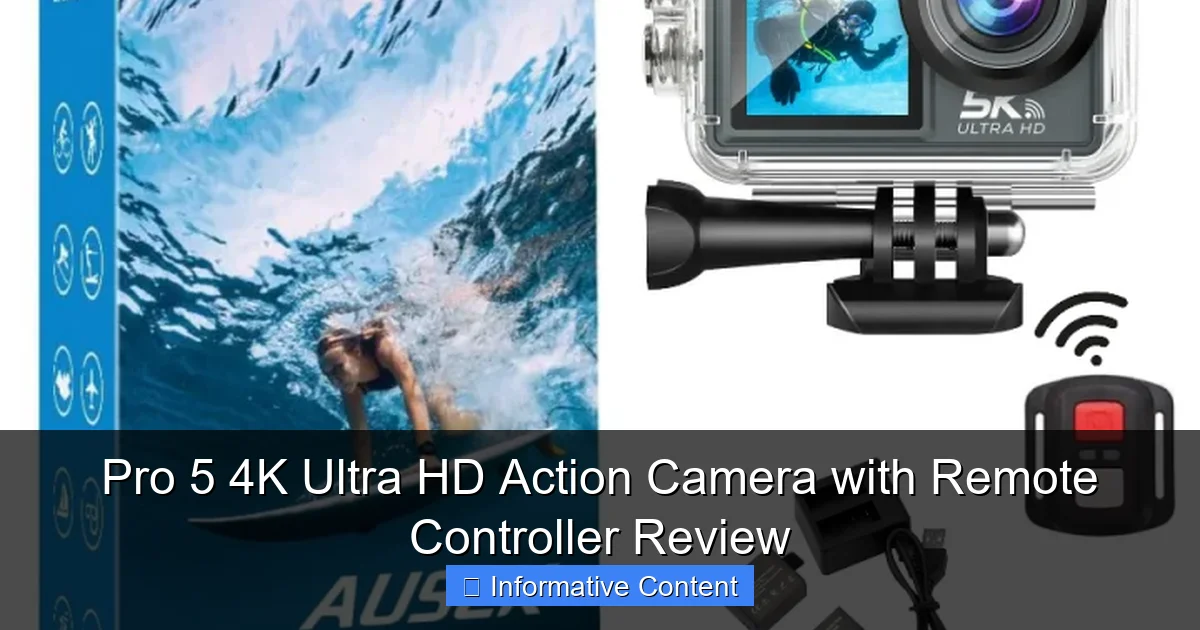 Pro 5 4K Ultra HD Action Camera with Remote Controller Review