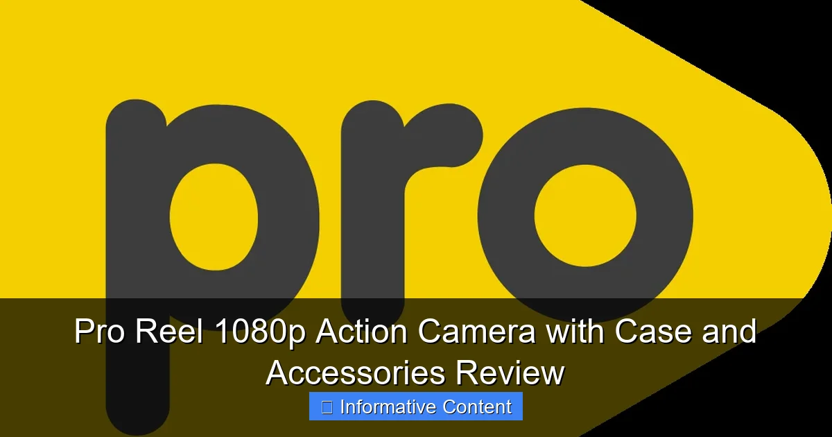 Pro Reel 1080p Action Camera with Case and Accessories Review