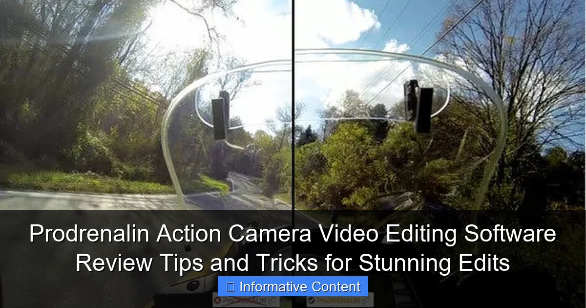 Prodrenalin Action Camera Video Editing Software Review Tips and Tricks for Stunning Edits