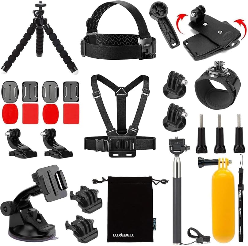 Luxebell Accessories Kit for AKASO EK5000 EK7000 4K WiFi Action Camera