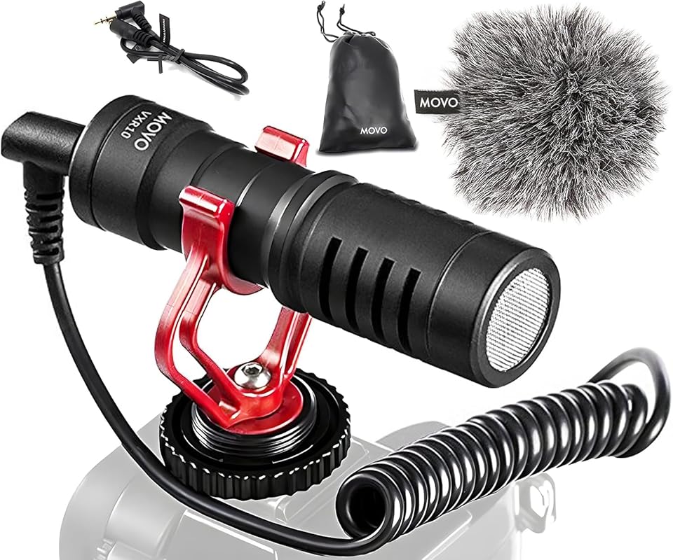 Movo VXR10 Universal Shotgun Mic for Camera - Camera Microphone for DS