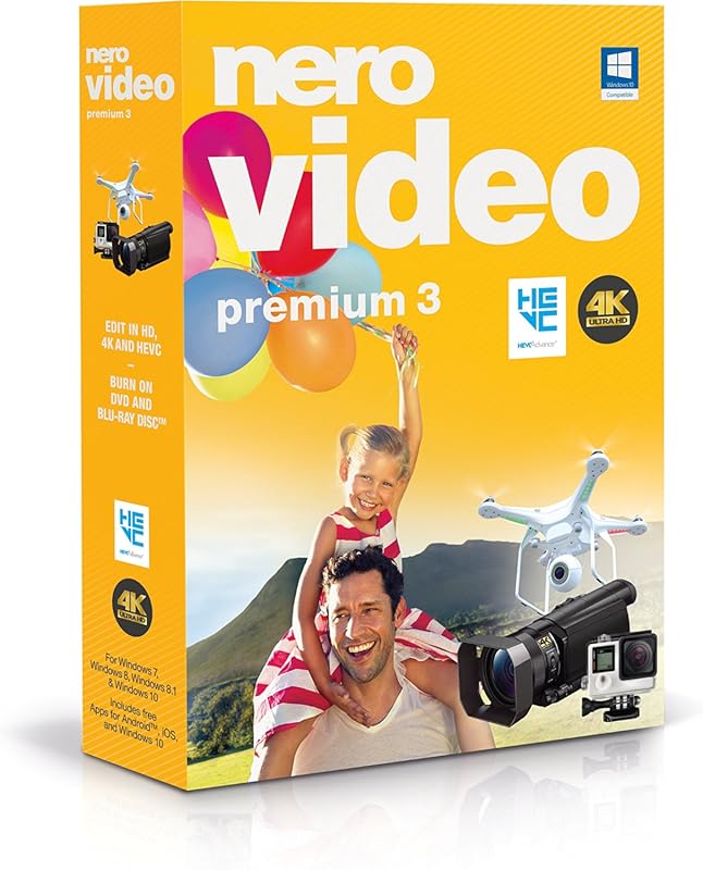 Nero Video Premium 3 Lifetime License for 4K and HD Video Editing on W