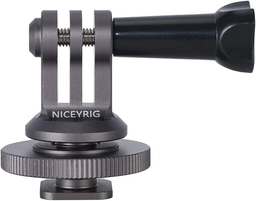 Hot Shoe Mount Adapter for GoPro Hero and DJI Osmo Action on Tripods a