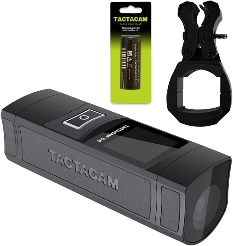 TACTACAM 6.0 4K 60FPS Hunting Action Camera with 8X Zoom and Waterproo