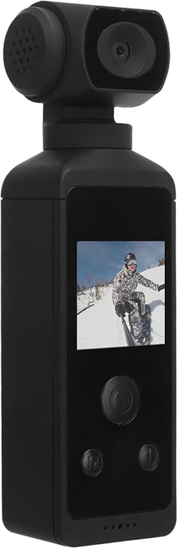 Handheld Action Camera, 270° Rotatable 4K HD WiFi Enabled Pocket Camco