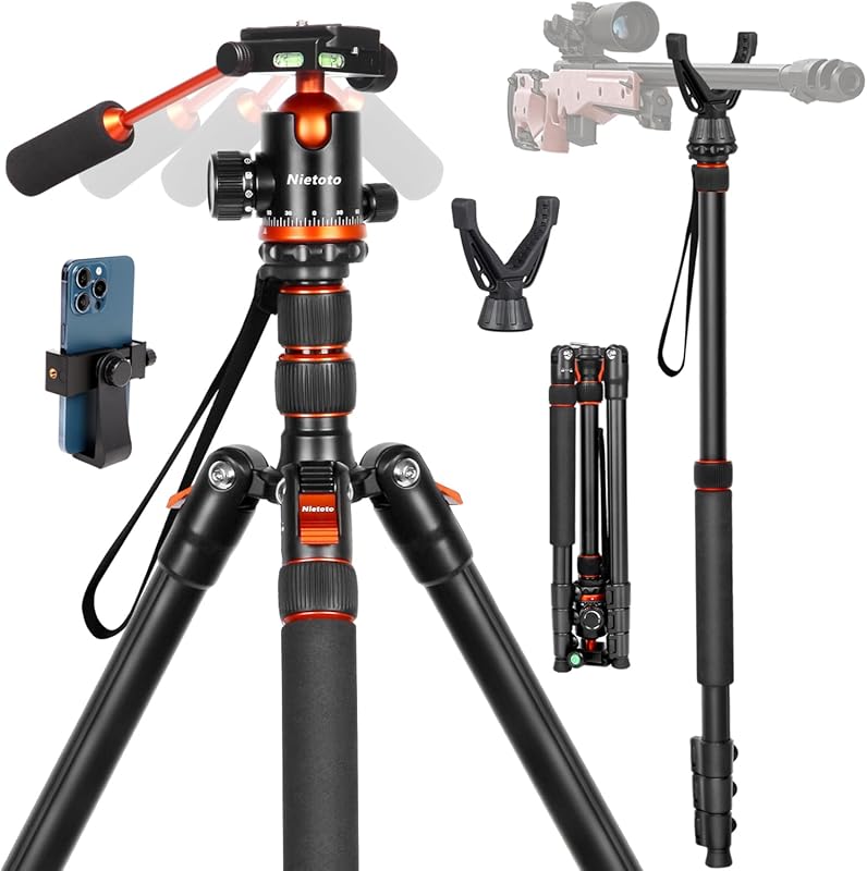 2 in1 Tripod for Camera & Hunting Tripods, 68
