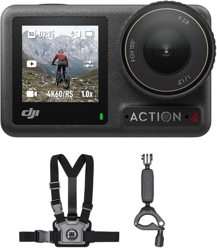 DJI Osmo Action 4 for Mountain Biking with Wide FOV and Stabilization