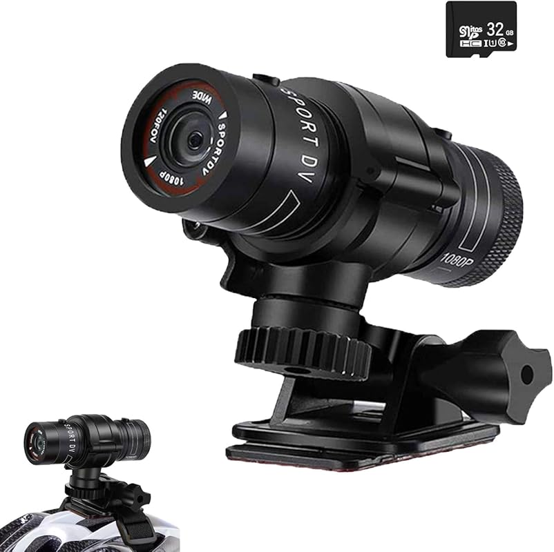 Bicycle Motorbike Helmet Camera, HD 1080P Sports Action Camera, Motorc