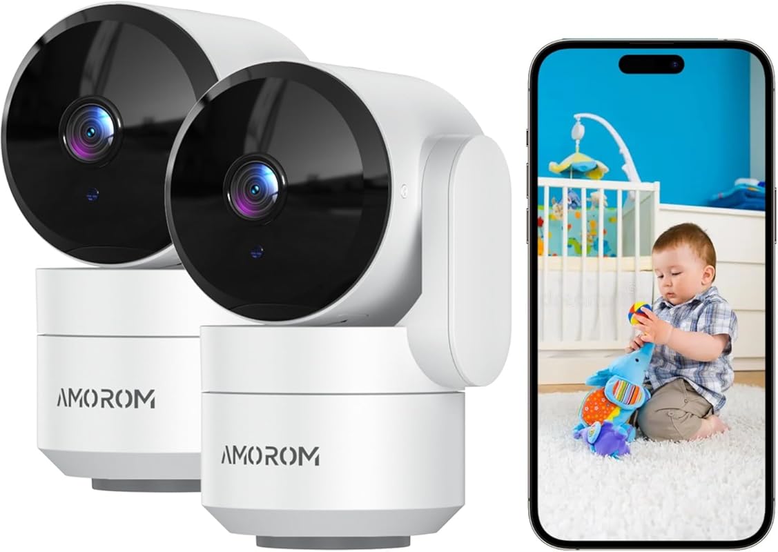 360° Pet Camera with Night Vision and Motion Detection for Home Securi