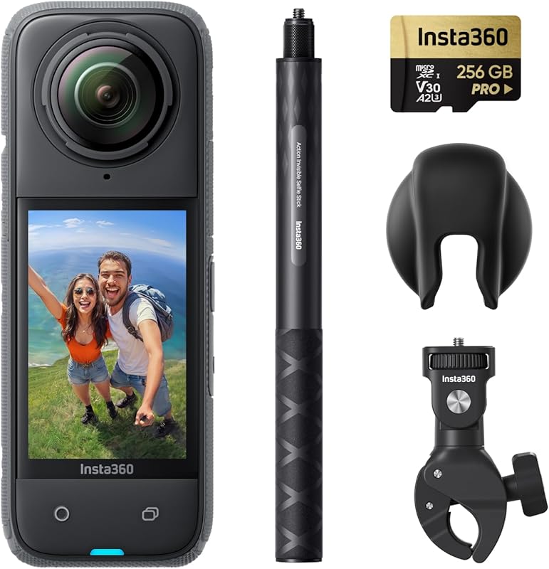 Insta360 X4 Motorcycle Bundle 8K 360 Action Camera with Invisible Self