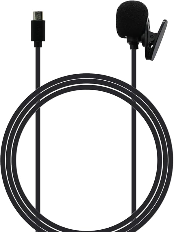 Micro USB Microphone fit for Akaso Brave 7le, Brave 4, V500X Action Ca