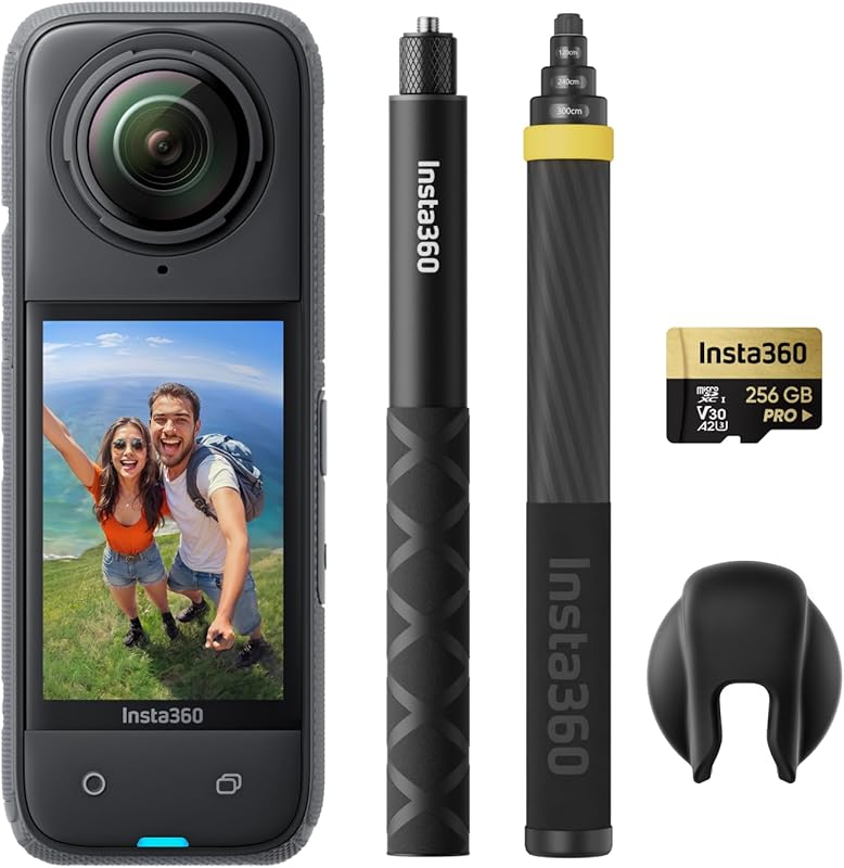 Insta360 X4 8K Waterproof 360 Action Camera with AI Editing and Stabil