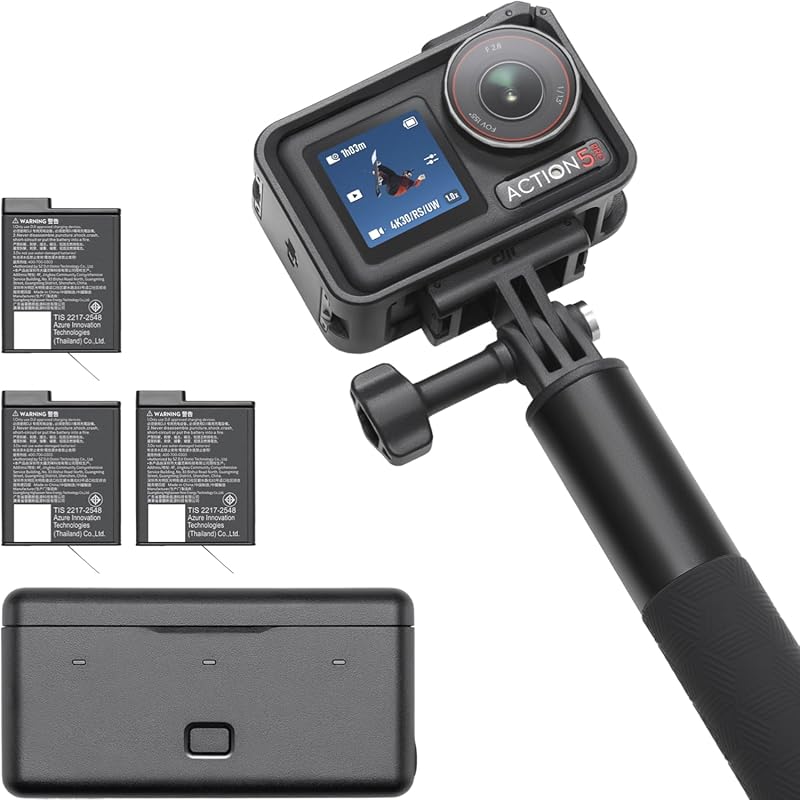 DJI Osmo Action 5 Pro Adventure Combo with 4K Video, Extended Battery,