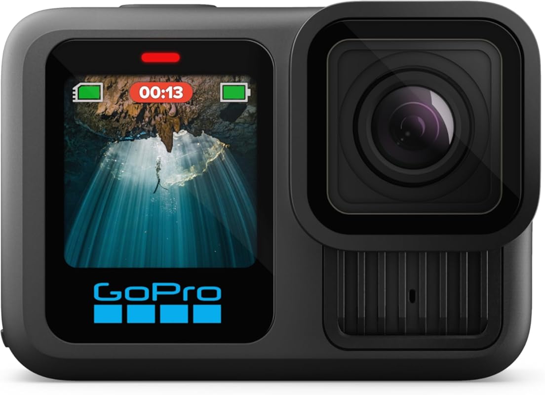 GoPro HERO13 Black – 5.3K60 Waterproof Action Camera with 27MP Photos 