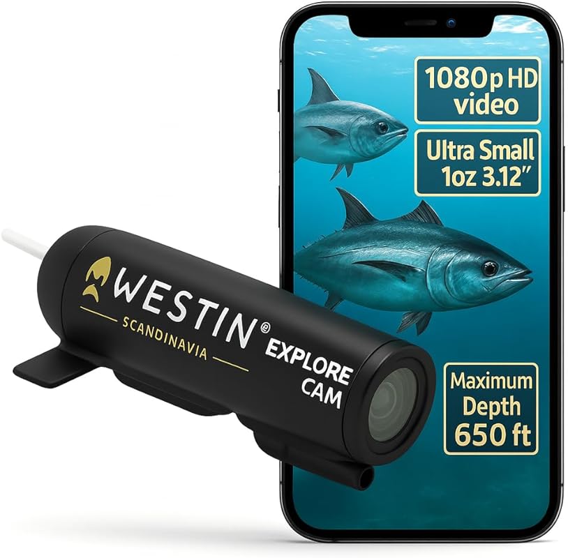 Westin Explore Cam - Fishing Gifts for Men - Castable Underwater Fishi