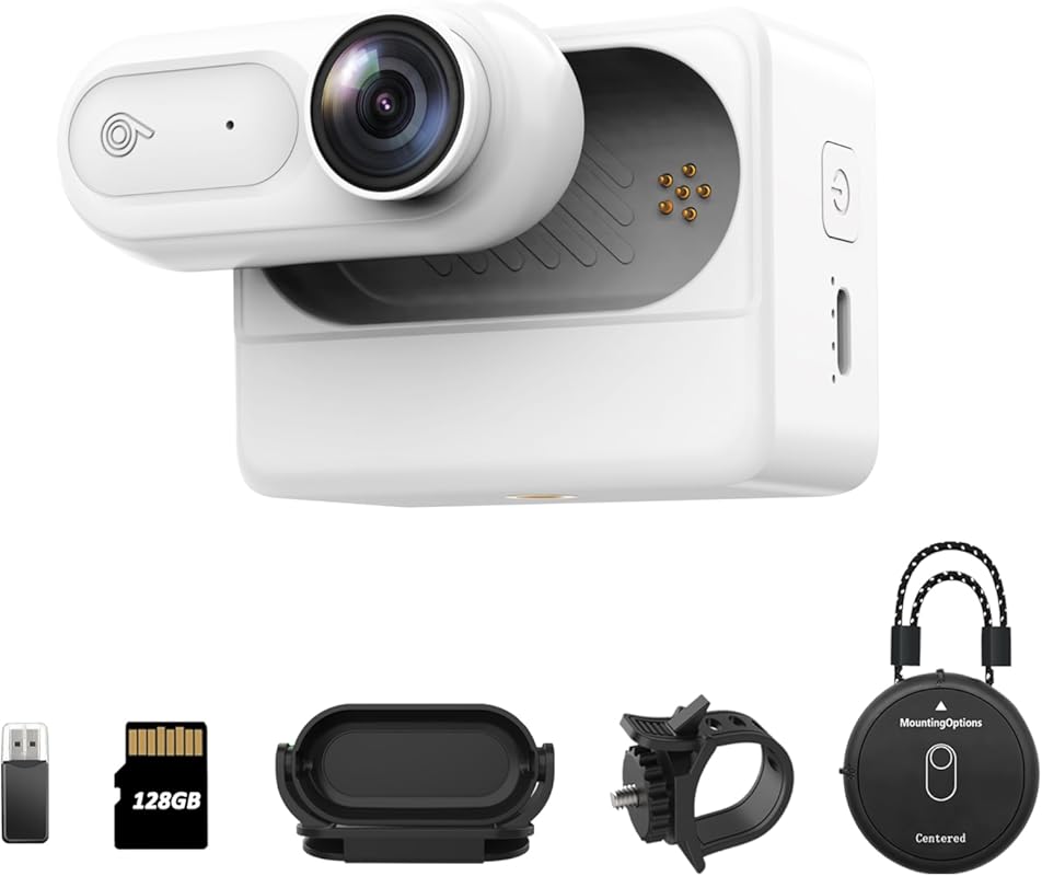 Mini Body Camera 1080P- IPX7 Waterproof, 128GB Action Cam with 2500mAh