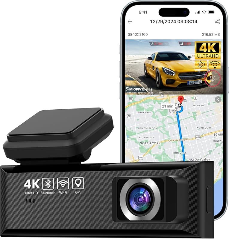 Best Smart Dash Cam for Cars: 2160P UHD with GPS, Night Vision, and Wi