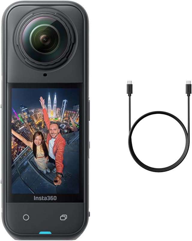 Insta360 X5 360 Action Camera with 8K Video and Low Light Capability