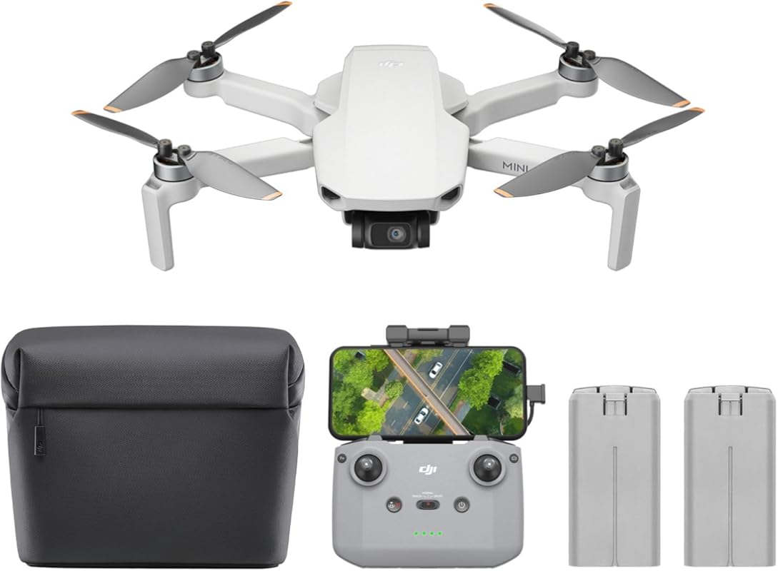 DJI Mini 4K Drone with 4K Camera, 3-Axis Gimbal, and 62-Min Flight Tim