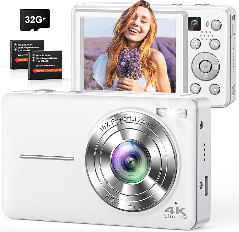 Best Digital Camera for Action Photos: 4K 64MP Point-and-Shoot with Au