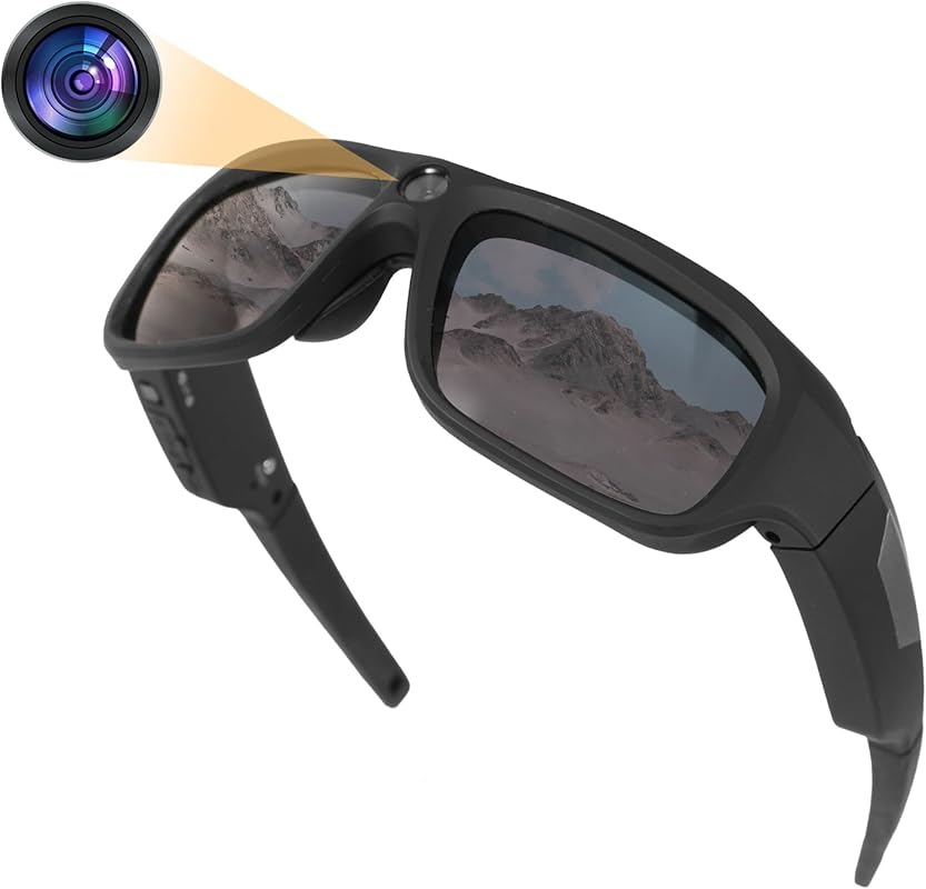 4K Action Camera Sunglasses with 2160P Video and 64GB Storage for Outd